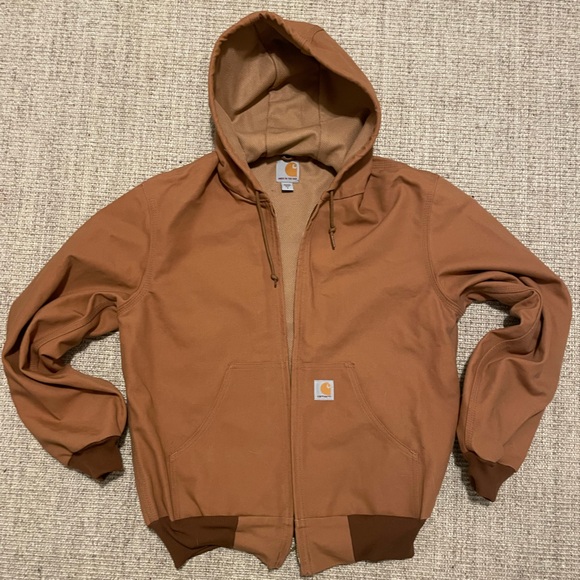 Carhartt Tan Hooded Work Jacket - Picture 4 of 6
